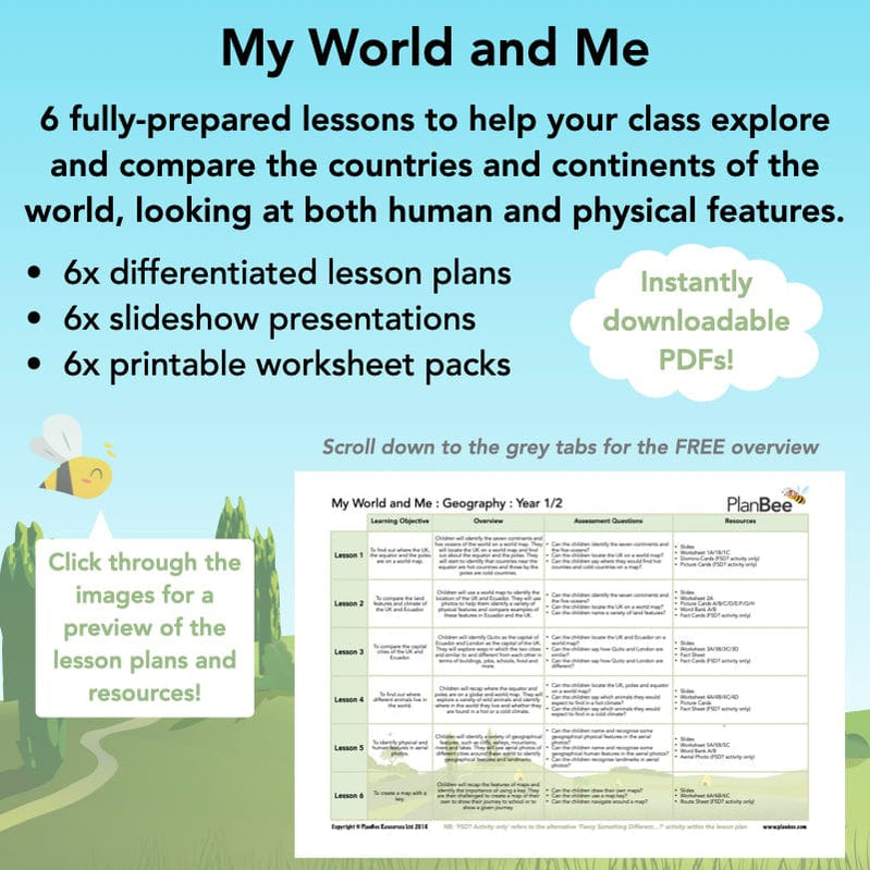 Geography Skills and Fieldwork for KS1 and KS2 by PlanBee