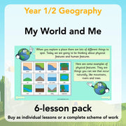 PlanBee My World and Me Geography Lessons for KS1 by PlanBee