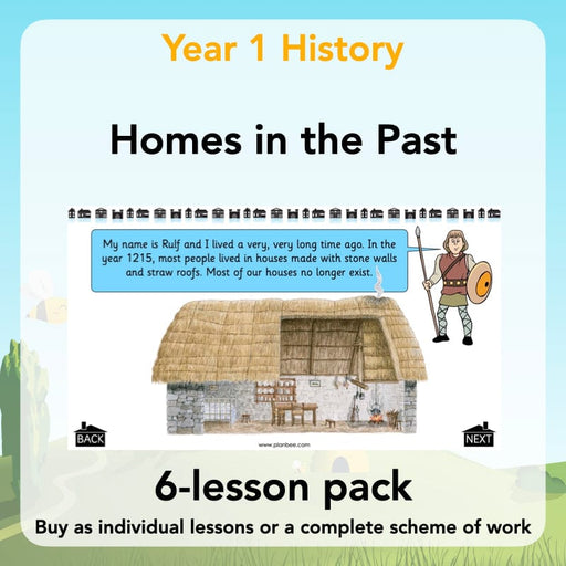 KS1 Homes in the Past History Lesson Pack by PlanBee