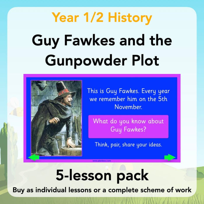 PlanBee Guy Fawkes and the Gunpowder Plot KS1 History by PlanBee