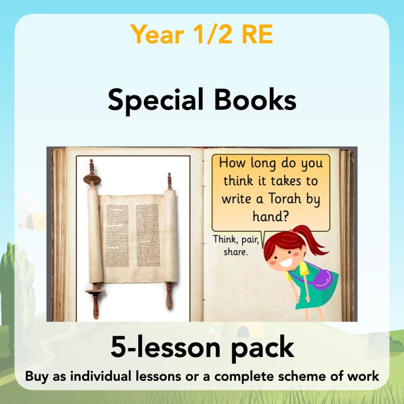 PlanBee Exploring Special Books KS1 RE downloadable lesson pack