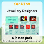 PlanBee Jewellery Designers KS2 Art & Design Lessons by PlanBee