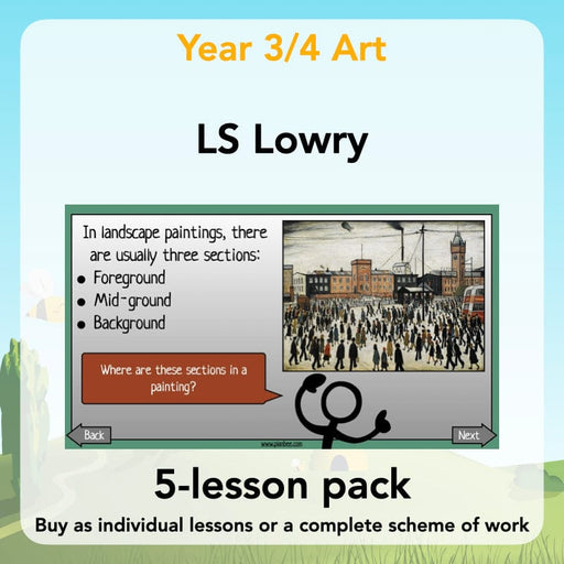 PlanBee LS Lowry KS2 - Year 3/4 Art Planning by PlanBee