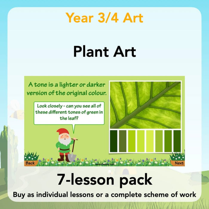 PlanBee Plant Art Lessons Year 3 & Year 4 PlanBee Art scheme of work