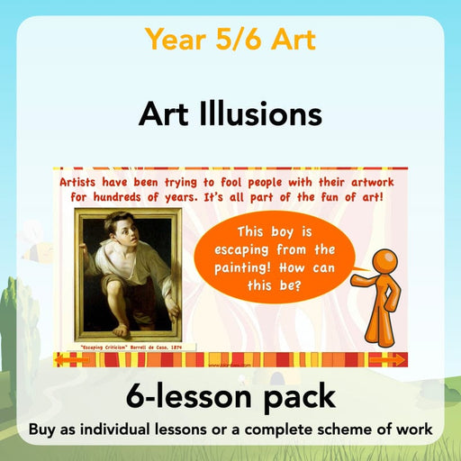 PlanBee Art Illusions KS2 illusion art and op art lessons | PlanBee