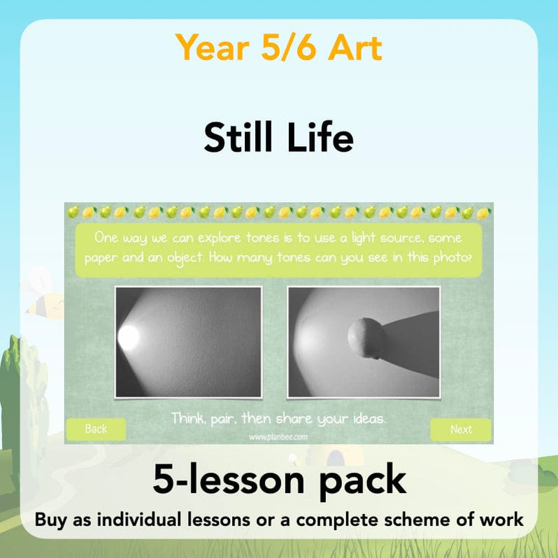 Still Life KS2 Art Downloadable Lesson Pack by PlanBee