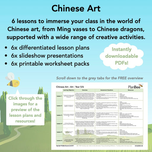 PlanBee Chinese Art KS2 Lesson Plans and Resources by PlanBee