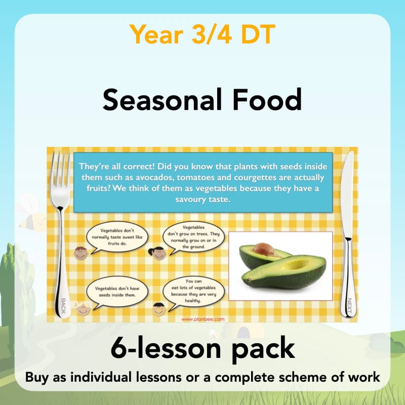 Seasonal Food Seasonality KS2 cooking lessons by PlanBee