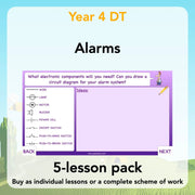 PlanBee Alarms - Electrical Circuits: DT Primary Resources - PlanBee KS2