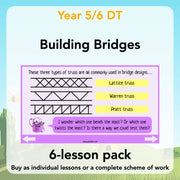 PlanBee Building Bridges: KS2 structures Design and Technology lessons