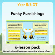 PlanBee Funky Furnishings KS2: DT Lesson Plans for Year 5 & 6