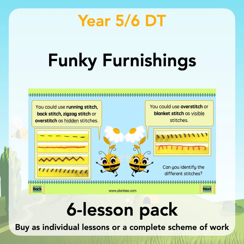 PlanBee Funky Furnishings KS2: DT Lesson Plans for Year 5 & 6