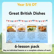 PlanBee Great British Dishes: KS2 DT scheme of work by PlanBee