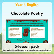 PlanBee Chocolate Poetry KS2 | Poetry Year 4