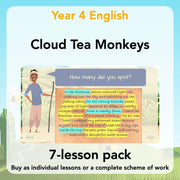PlanBee Cloud Tea Monkeys Year 4 English Lessons by PlanBee