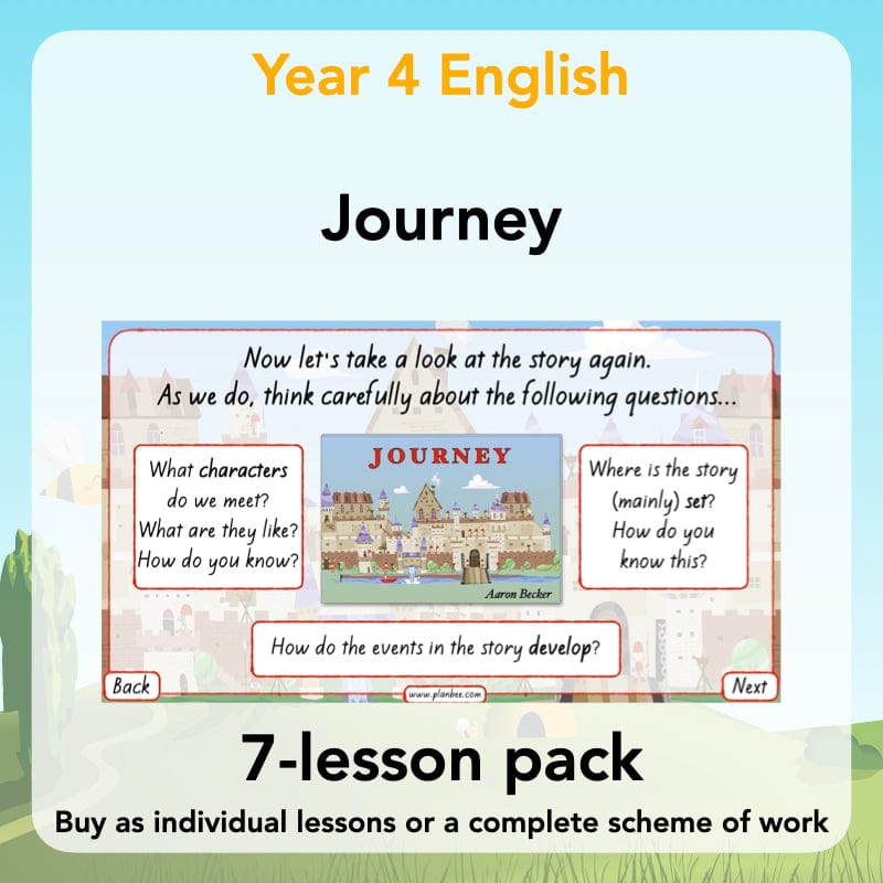 PlanBee Journey Aaron Becker Planning | Year 4 Narrative | PlanBee