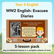 PlanBee World War 2 Evacuee Diary Entries Lesson Plans by PlanBee