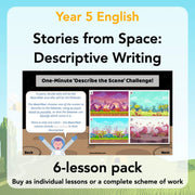 PlanBee Descriptive Writing Lesson Plans | Stories from Space KS2