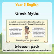 PlanBee Greek Myths KS2 English Lessons | Year 5 | PlanBee