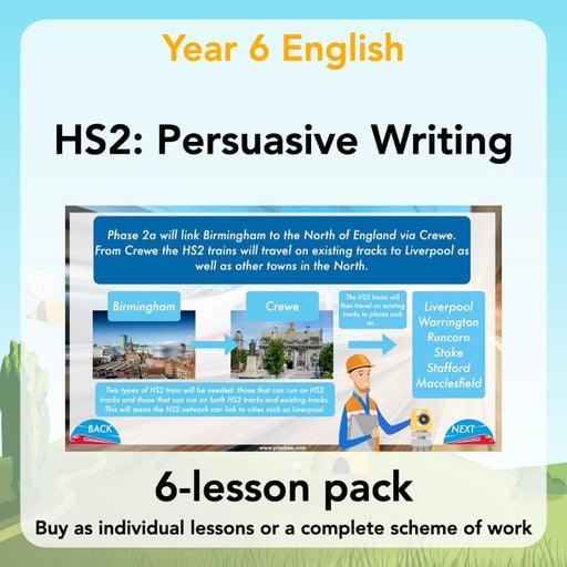 PlanBee HS2 Persuasive Writing KS2 English Planning Pack | PlanBee