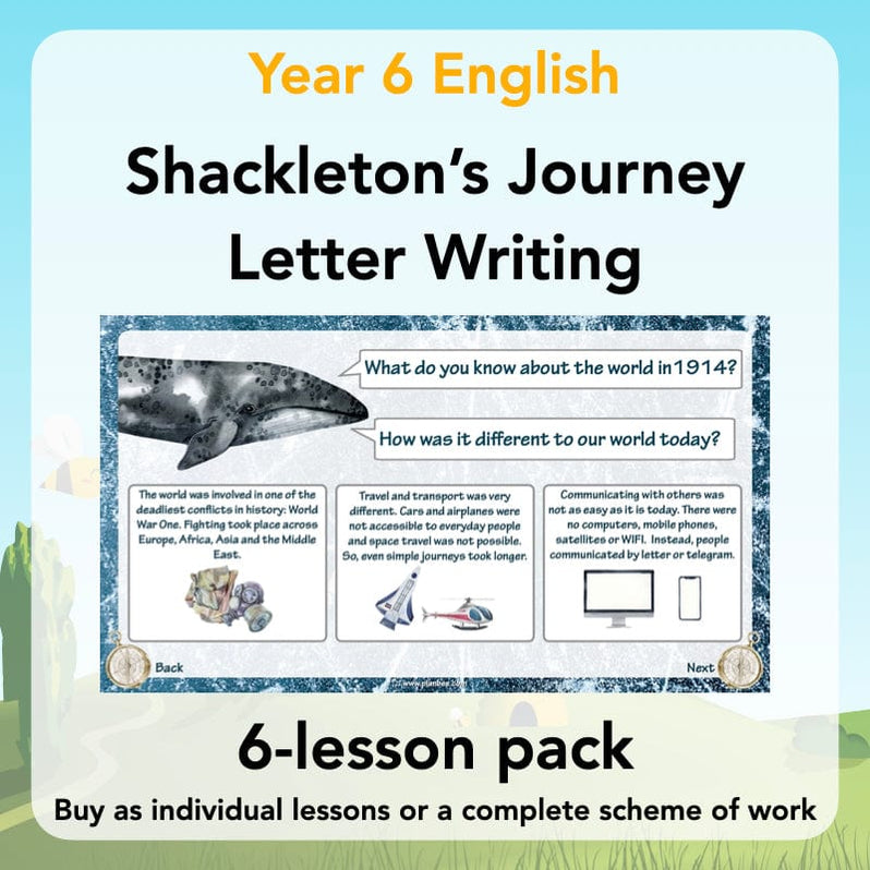 shackleton's journey english planning ks2
