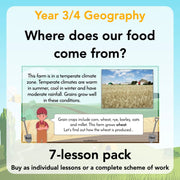 PlanBee Where Does Our Food Come From? KS2 Geography pack by PlanBee