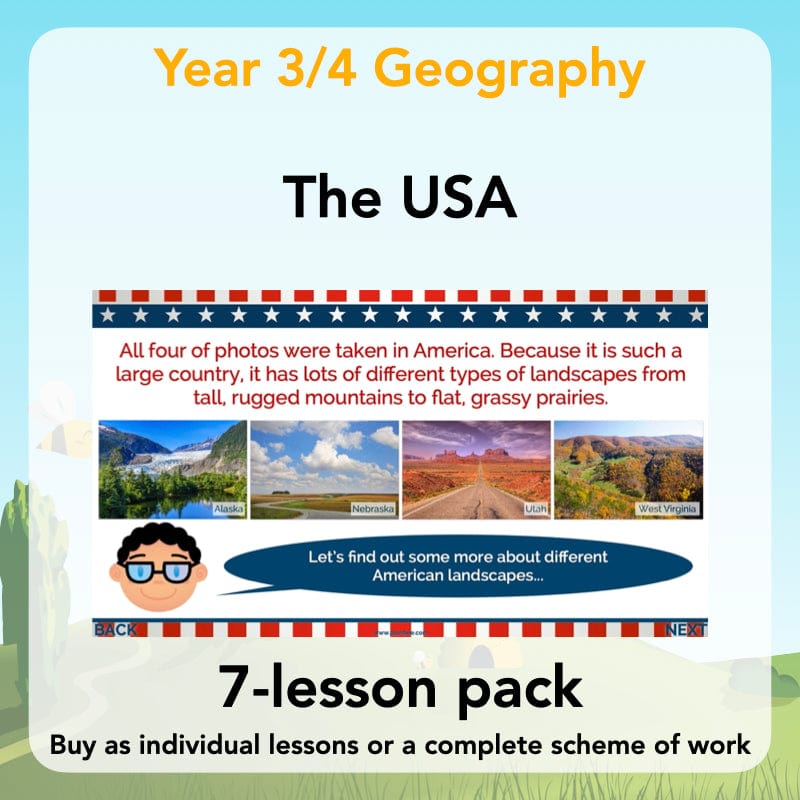 PlanBee The USA KS2 USA Geography lessons for Year 3 & Year 4