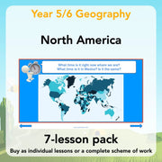 PlanBee North America KS2 Geography Lesson Pack by PlanBee