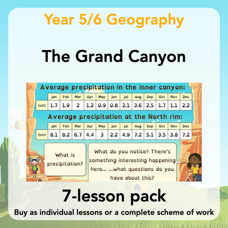 PlanBee The Grand Canyon KS2 Geography Lesson Plans