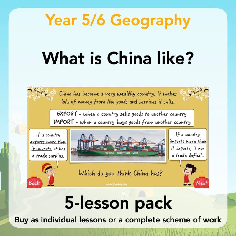 PlanBee China KS2 Geography Lesson Planning Pack for Year 5 & 6