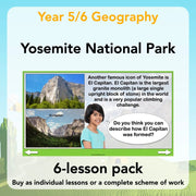 PlanBee Yosemite National Park: Year 5 & Year 6 Geography scheme of work