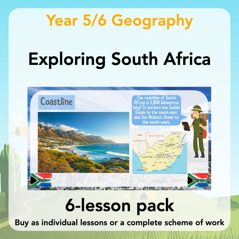 PlanBee Exploring South Africa KS2 Geography Planning Pack | PlanBee