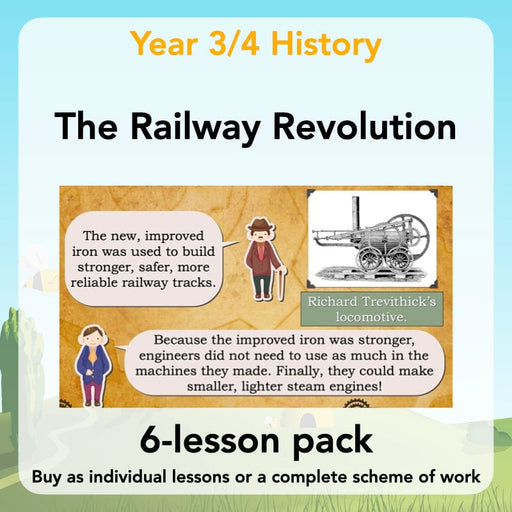 PlanBee The Railway Revolution: Industrial Revolution KS2 PlanBee