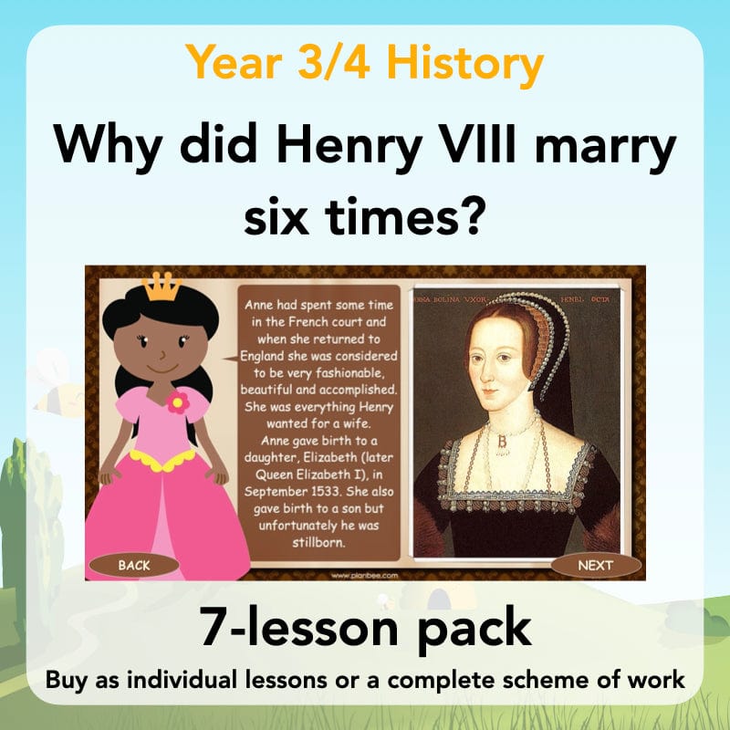 PlanBee Henry VIII KS2 History Lesson Plan Pack for Year 3 & Year 4