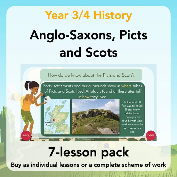 PlanBee Picts, Anglo-Saxons and Scots KS2 History Lessons by PlanBee