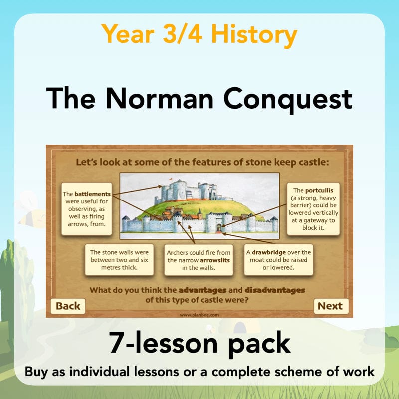 PlanBee The Normans KS2 History lesson plan pack and resources