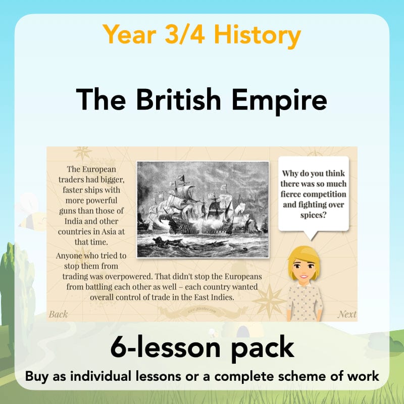 PlanBee British Empire KS2 Year 3 & Year 4 History Pack by PlanBee