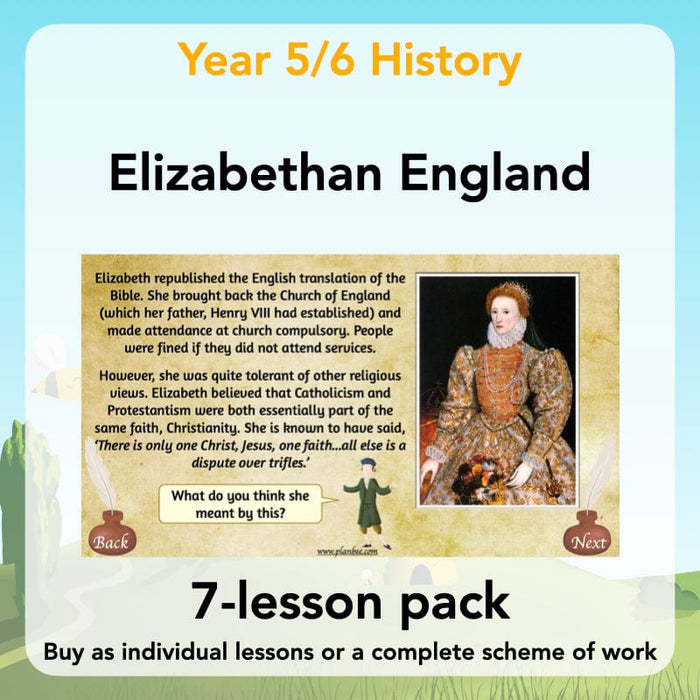 PlanBee What was life like in Elizabethan England? PlanBee KS2 History