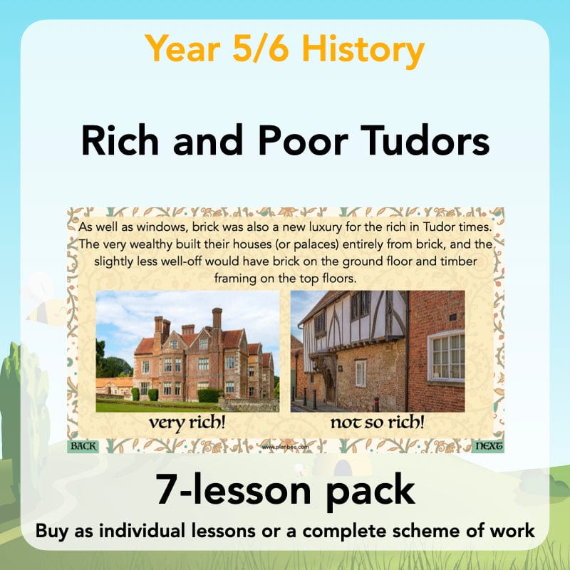 PlanBee Rich and Poor Tudors | PlanBee Tudor History Lessons for KS2