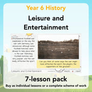PlanBee Leisure and Entertainment in the 20th Century: KS2 History