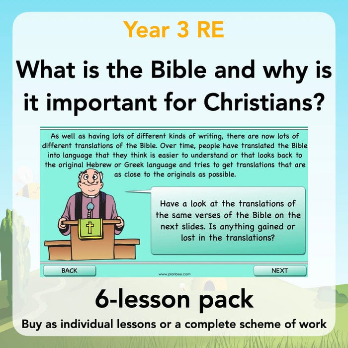 PlanBee What is the Christian Bible? Year 3 KS1 PlanBee RE Lessons