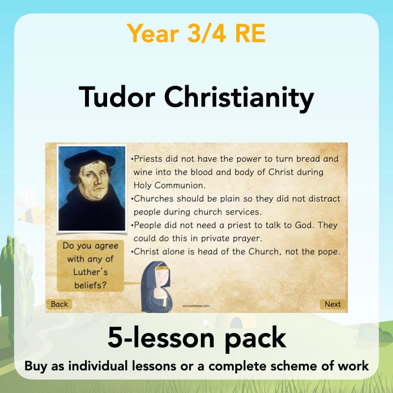 PlanBee Tudor Christianity: Tudor Religion KS2 RE Lessons by PlanBee