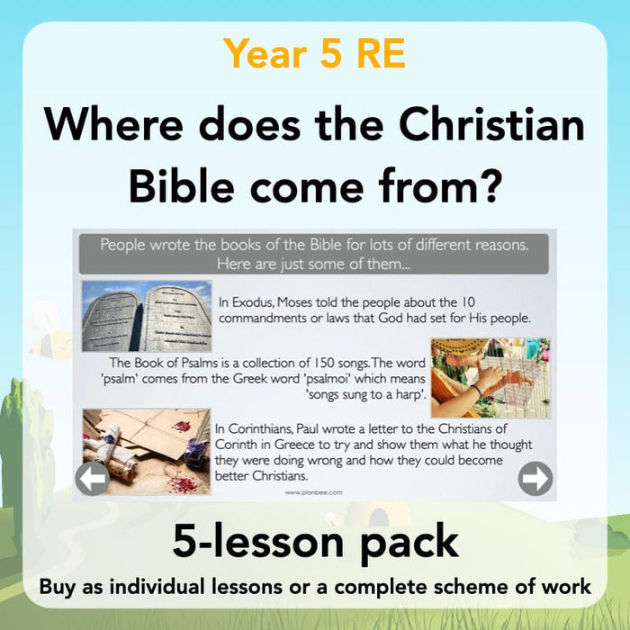 PlanBee Where did the Christian Bible come from? KS2 RE by PlanBee