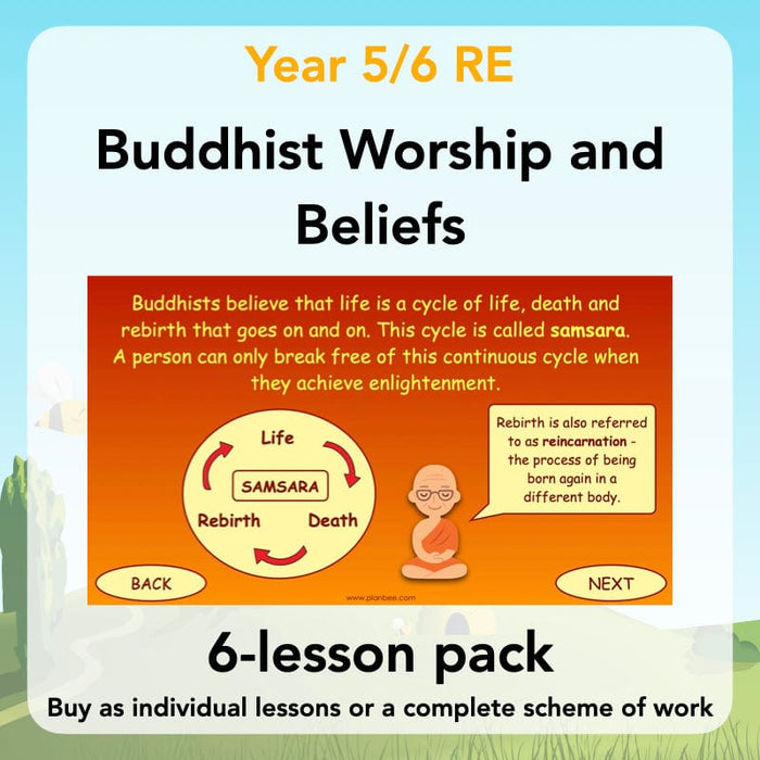 PlanBee Buddhist Worship and Beliefs - Buddhism KS2 RE by PlanBee