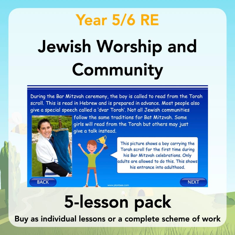 PlanBee Jewish Worship and Community - KS2 RE Lesson by PlanBee