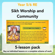 PlanBee Sikh Worship and Community: KS2 RE lesson plans