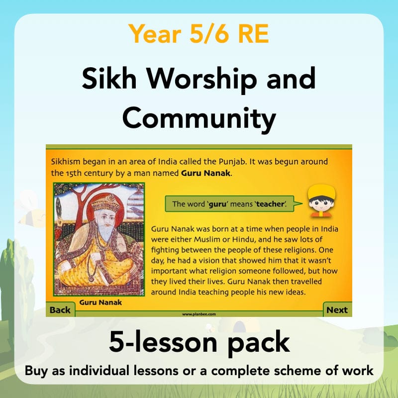 PlanBee Sikh Worship and Community: KS2 RE lesson plans