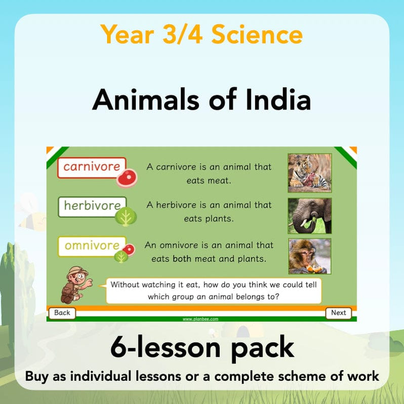 Animals of India complete Science scheme of work for KS2 — PlanBee