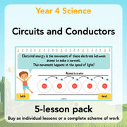 PlanBee Electricity Year 4 Science lessons: Circuits and Conductors