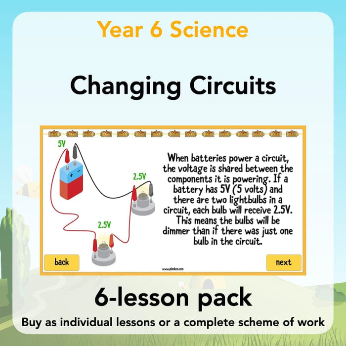 PlanBee Changing Circuits - Electricity Year 6 Lesson Planning